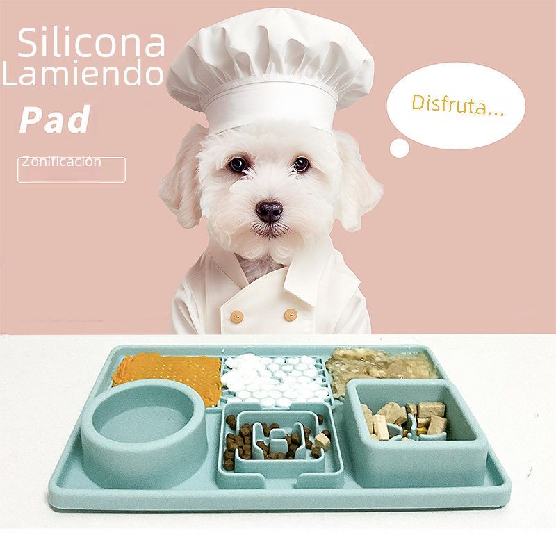 Silicone Slow Feed Pet Licking Mat with Suction Cups
