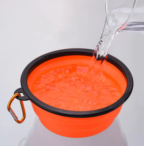 Portable Folding Silicone Pet Bowl for Dogs & Cats