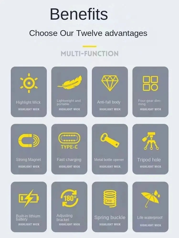 Portable and Chargeable POWERFUL Keychain Light - Multifunctional Mini