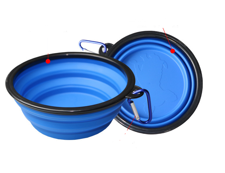 Portable Folding Silicone Pet Bowl for Dogs & Cats