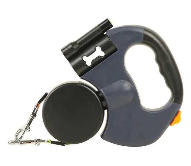 Retractable Double Dog Leash with Dual 3M Leads