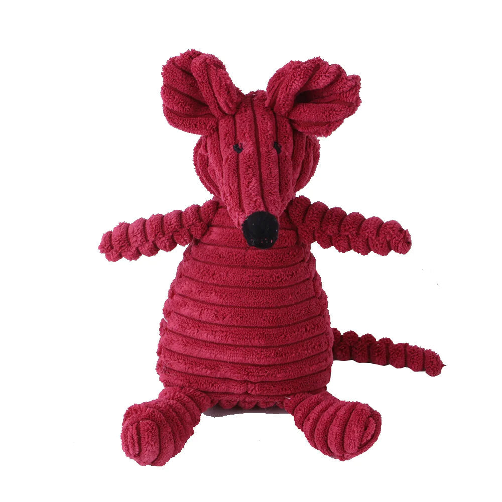 Plush Squeaky Animal Toy for Dogs & Cats