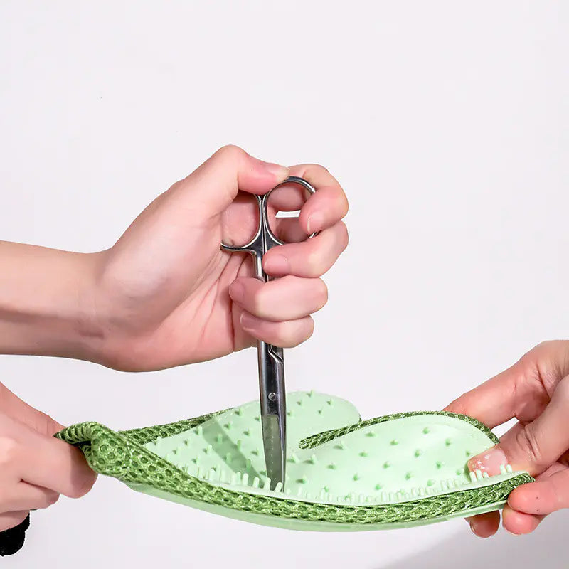 Pet Grooming Gloves with Massage & Hair Removal