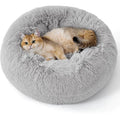 Fluffy Round Non-Slip Pet Bed for Dogs & Cats