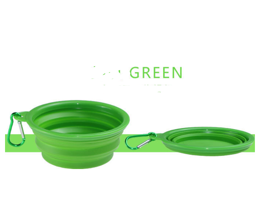 Portable Folding Silicone Pet Bowl for Dogs & Cats