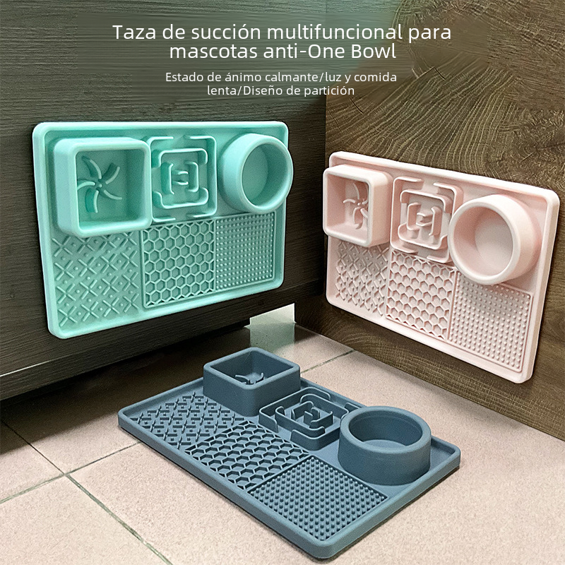 Silicone Slow Feed Pet Licking Mat with Suction Cups